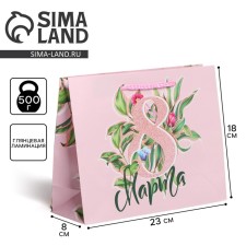 Gift Laminated Horizontal Package, Packaging, Happy holiday, MS 18 x 23 x 8 cm