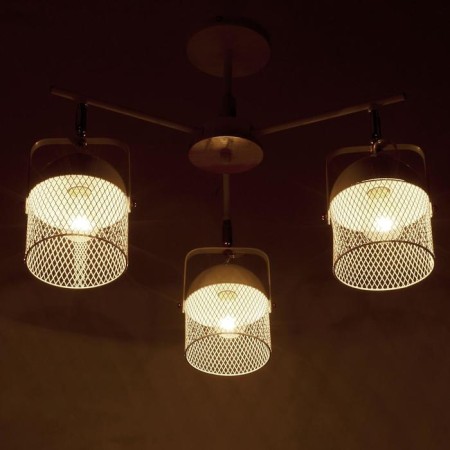 Biraso chandelier 3x60W E27 White-gold 58x58x40 cm Bayerlux-3