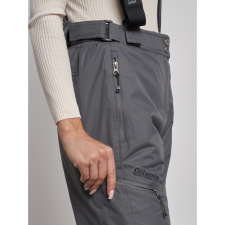 Semi -combinezone female ski insulated, size 44, gray color-11