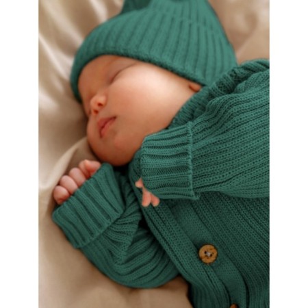Knitted Knot Killed with a cap Amarobaby Pure Love Tot, height 80 cm, green color-12