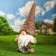 Garden figure "Gnome of Athanasius with a spatula" 53x24x18cm