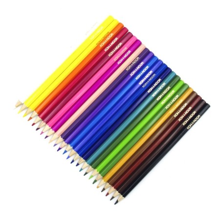 Color Pencils Red Lion 3554 24 CV, wood, hexagon, cardboard.-1