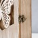 Keywood tree 6 hooks "Butterfly in the hexagon" 19.8x6x25 cm