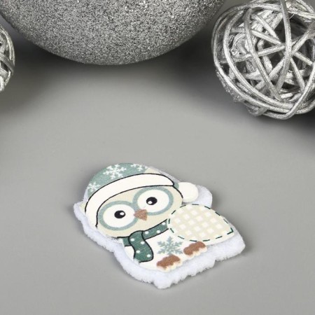 Decor for creativity wood, felt "Council in a hat" set of 6 pcs 3.8x3.1 cm-2