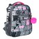 School backpack 38 x 30 x 16 cm, ergonomic back, stavia "cat family", gray