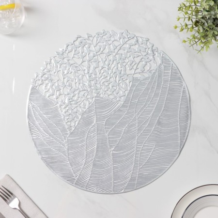 Serving shade "Faily", 38 × 38 cm, silver color-1