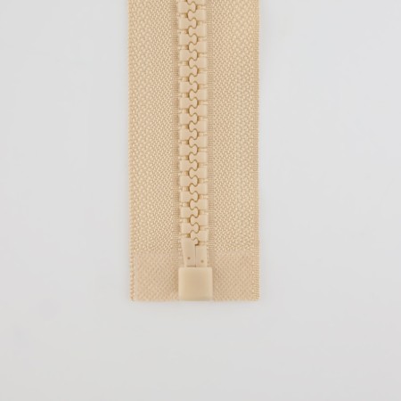 Lightning "Tractor", No. 8, connective, locking machine, 90 cm, ivory color-4