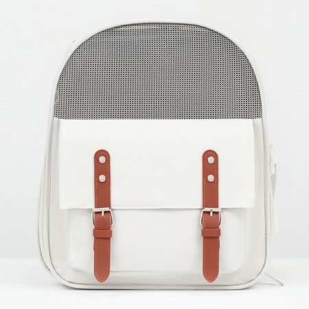 An animal-carp backpack 39 x 40 x 25 cm, white-1