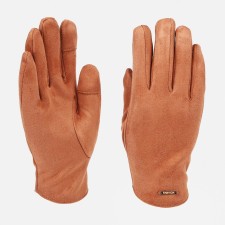 Gloves are male, dimensionless, without insulation, brown color