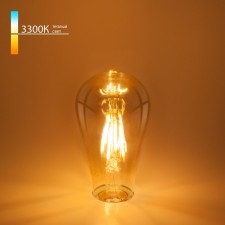 Филаментная светодиодная лампа Elektrostandard, ST64 F, 65х65х140 мм, 6Вт, E27, 850Лм, 3300К