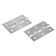 Loop overhead tundra, 60x37x0.9 mm, chromium color, 2 pcs
