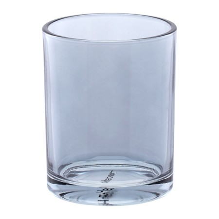 A glass for toothbrushes, 8x8x10 cm, blue color-3