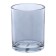 A glass for toothbrushes, 8x8x10 cm, blue color