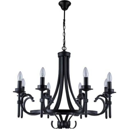Suspended chandelier Montare 8xe14 40W, size 80x80x74-132 cm, black color black