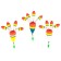Winter Yaman Flower "Flower 4", Balsa, 1.75 g, color mixt. 3 pcs.