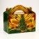 Gift box "Festive silk bended" New Year's suitcase medium 20 x 12 x 19 cm 1065302