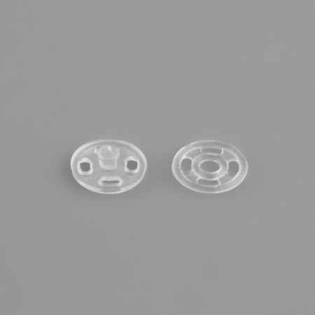 The buttons are sewing, d = 7 mm, 10 pcs, the color is transparent-1