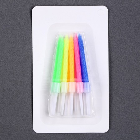 Set for decorating the cake: Topper "Happy Birthday", 1 pc., 10 candles-5
