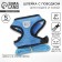 Drinking harness with a leash and reflective patch, s, ok 27, og 30-38, blue