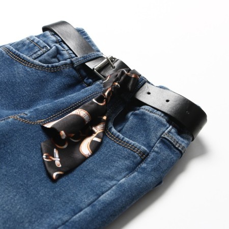 Jeans for the boy, I have started, the color is blue, height is 104-110 cm-1