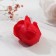 Lapal petals "Red and white roses" set 9 pcs 4.5x12.6x12.6 cm
