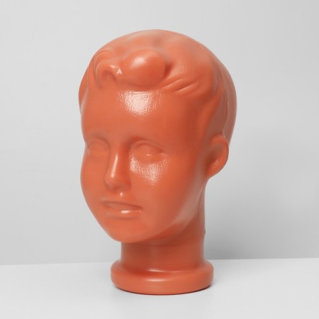 Children's head "Boy", Orange color-3
