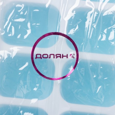 Form for ice with a lid of a share, 25 × 9.5 × 2.5 cm, 14 cells (4 × 3 × 2 cm), color mix-5