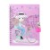 Gift notebook, 45 sheets, line, on the castle, on the crest, girl (17.8x13cm)