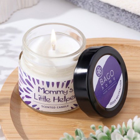 Aromatic candle in the jar "Flower", owl wax, 80 g