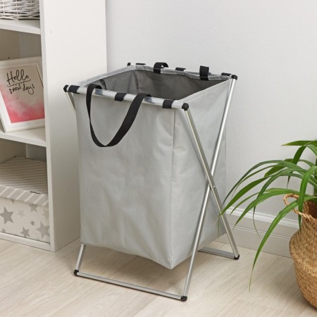 Belly basket Folding shade "Washing Day", 35 × 45 cm, color gray color-4