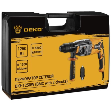 Network Deko DKH1250W, with an additional cartridge, 1250 W, 5500 beats/min, case-1