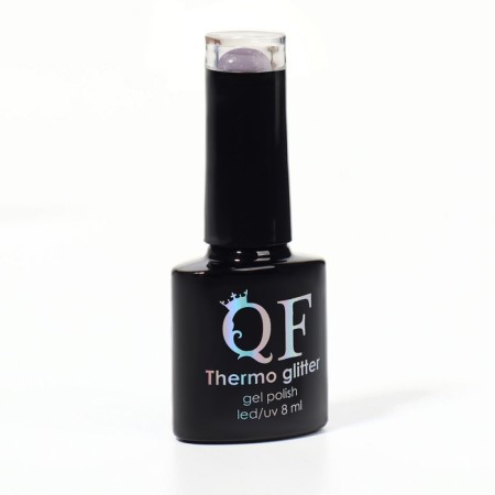 Hel nail polish "Thermo Glitter", 3 phase, 8 ml, LED/UV, Color (666)-4