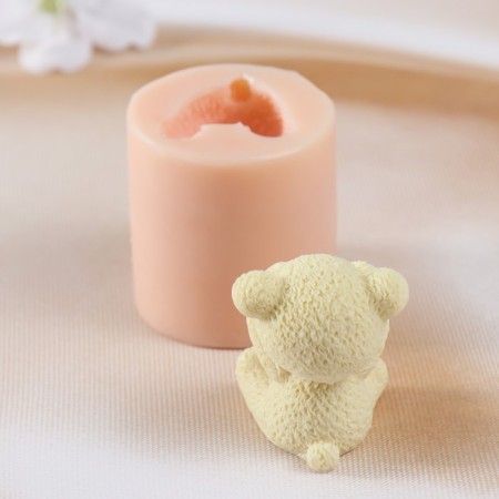 Mold Silicone "Bear Closed Eyes" (Presid. 4x3.5x4.5 cm)-2