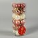 Set of balls plastic D-3 cm, 24 pcs "Melody" City shine, white pink gold