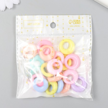 Decor for creativity plastic "Ring of the wrong shape" set 25 grams 0.6x1.8x1.8 cm-2