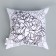 Pillowcase for coloring "peonies", 30 x 30 cm