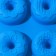 The form for baking the share "Sweets. Donuts in the glaze ”, silicone, 27.2 × 16.4 × 3.2 cm, 6 cells, color mix