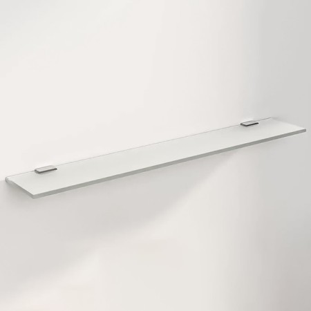 Glass Domino shelf, 12x75 cm, matte