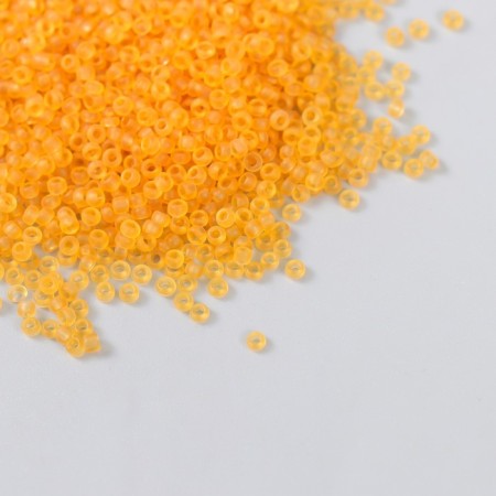 Beads "Astra" 11/0, 20 g (M2V gold/transparent, matte)
