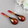 Spoon "Berry", salad, 6 × 21, Khokhloma