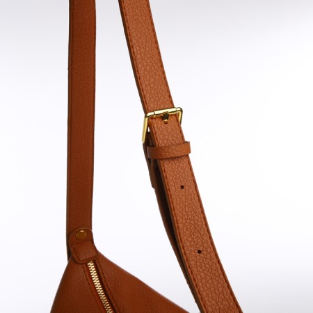 Bag Women's Cross-Bodi with a zipper, Orange color-4