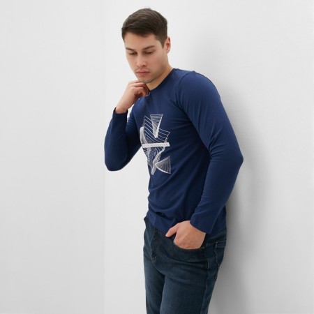 Jumper male, blue color, size 48-4