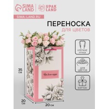 Carrying for flowers with a liner, 