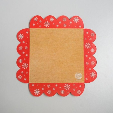 Box for confectionery with PVC cover "New Story", 13 x 13 x 3 cm, new year-4