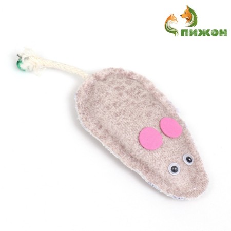 Cat toy "Mouse" 7.5 cm, mix of flowers