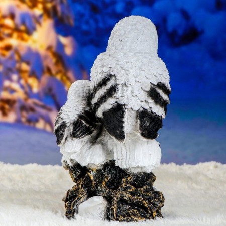Garden figure "Polar Owls" 19x20x38cm-5