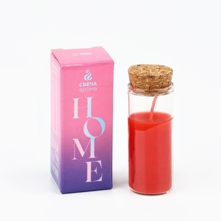 Candle in the Chocolate flask, height 8 cm-2