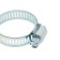 Chervyeric zein clamp, end-to-end carriage, diameter 16-25 mm, 8 mm width, galvanized