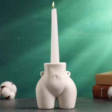 Summary "Marta" White gloss, 10x6x8cm