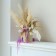 Dry amaranth flowers, 100 g, sheet size: from 50 to 60 cm, purple color